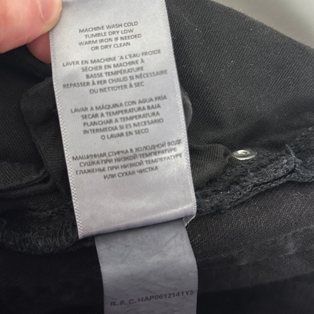 REDONE 70 Straight Jeans Washed Black Womens Size 26 Denim Minimal Casual Cotton - Picture 11 of 15